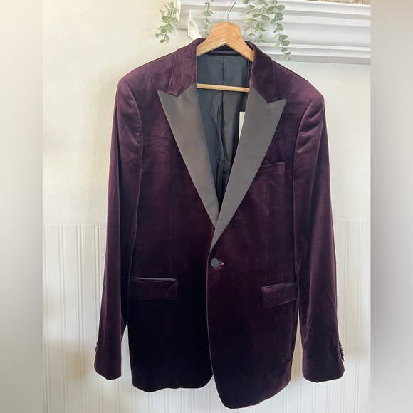 THEORY MEN’S TUXEDO BLAZER JACKET / SIZE: 44R - Picture 3 of 9